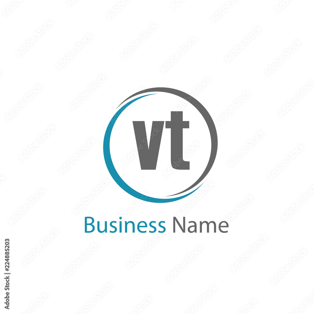Initial Letter VT Logo Template Design Initial Letter VT Logo Template Design
