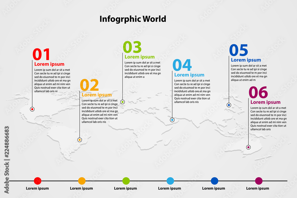 world map element  infographic , infochart business information icon