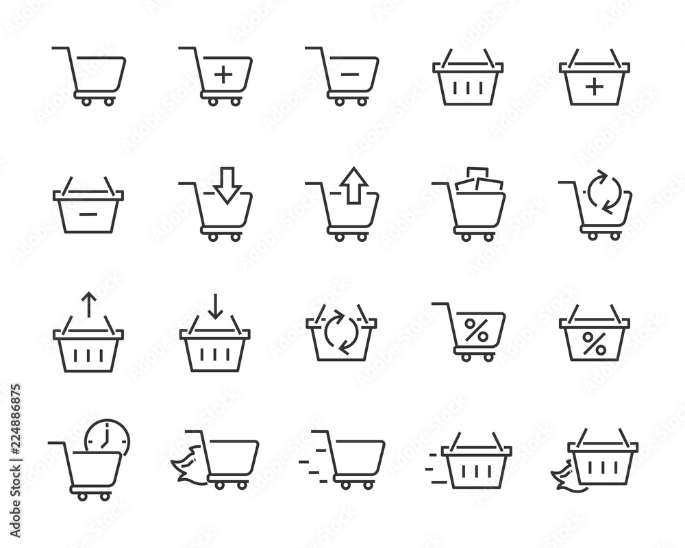 set of shopping line icons such as , delivery, shop, pay, e-commerce set of shopping line icons such as , delivery, shop, pay, e-commerce
