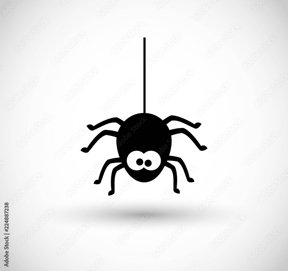 Naklejka premium Spider vector icon