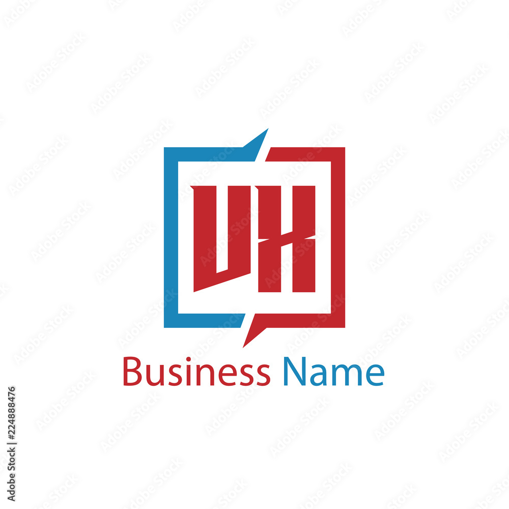Obraz premium Initial Letter VX Logo Template Design