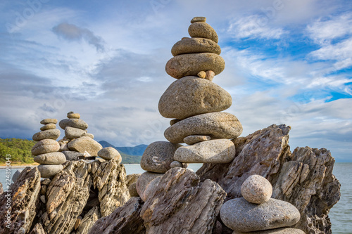 Balancing rock art