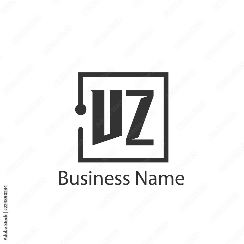 Initial Letter VZ Logo Template Design Initial Letter VZ Logo Template Design