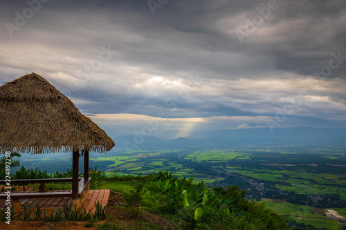 Landscape of Tat Mok national park, Phetchaboon province, Thailand. photo