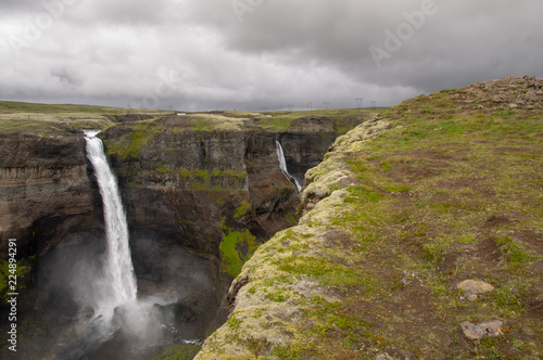 waterfall in the mountains