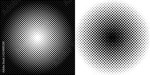 Halftone circles. Halftone dot pattern abstract vector background