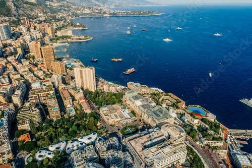 Monaco Monte-Carlo city riviera Drone summer photo