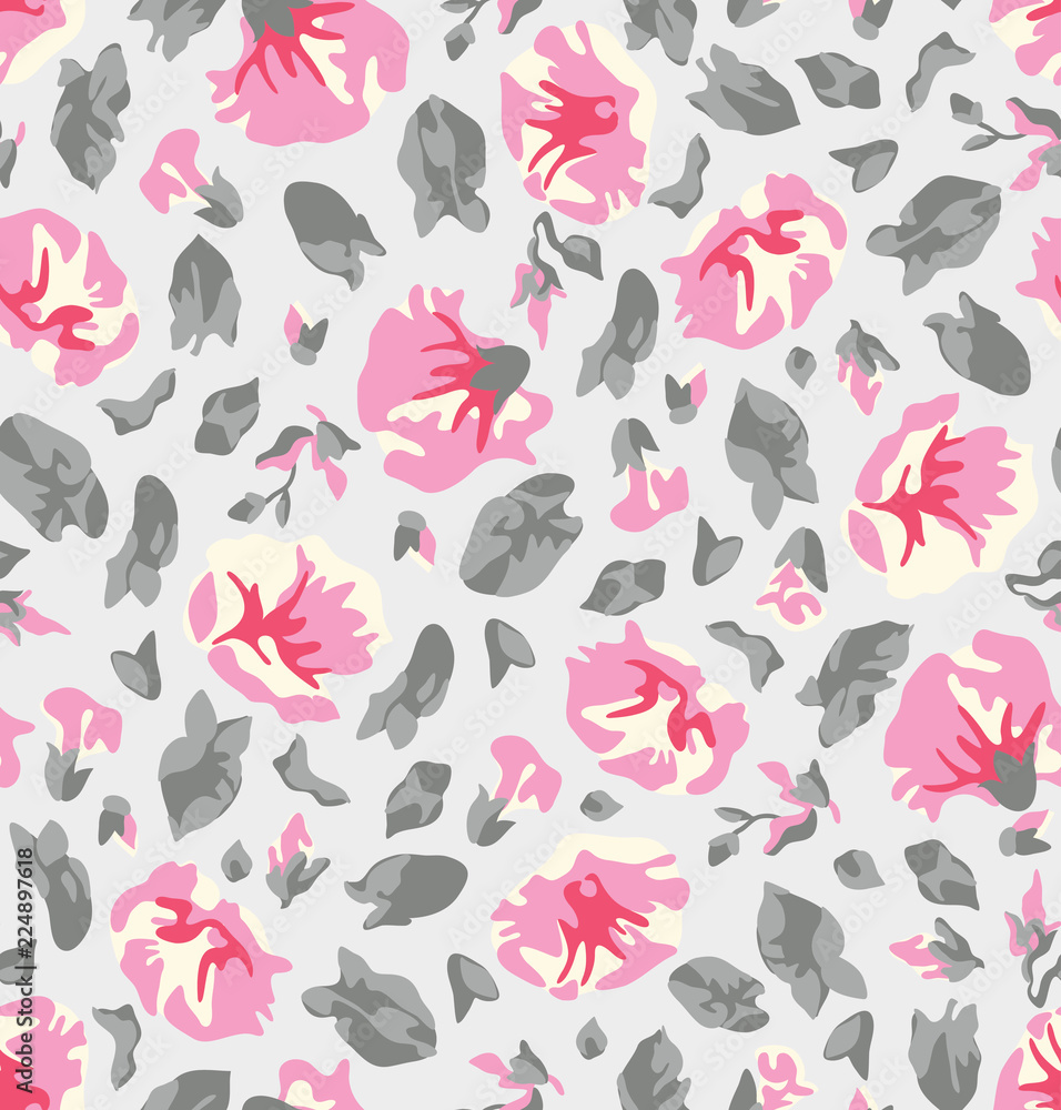 seamless floral pattern with flowers