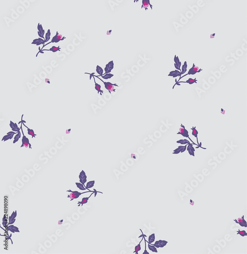abstract florwers on a white background