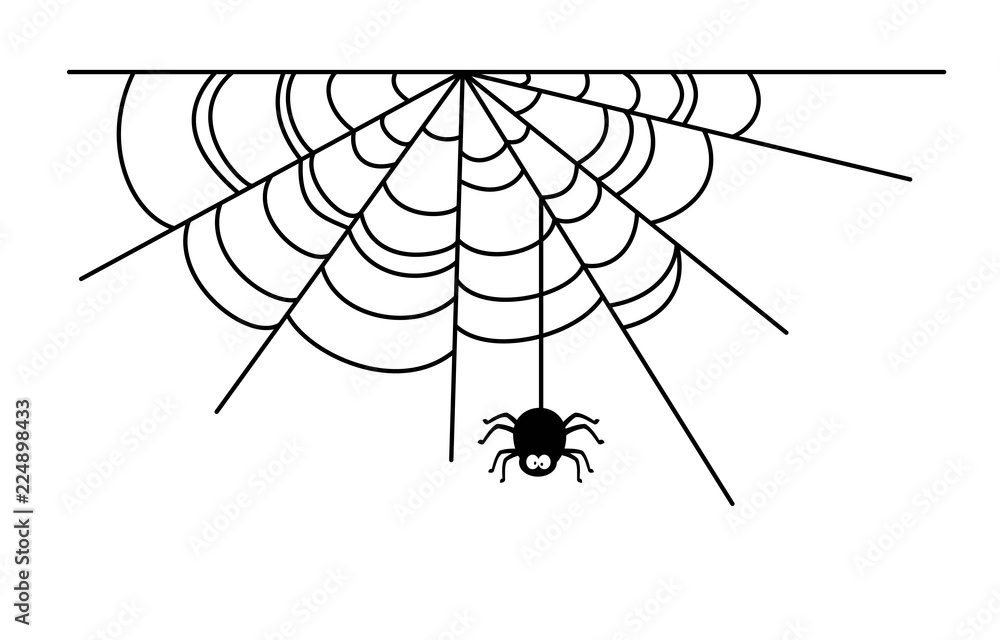 Spiderweb vector illustration set Spiderweb vector illustration set