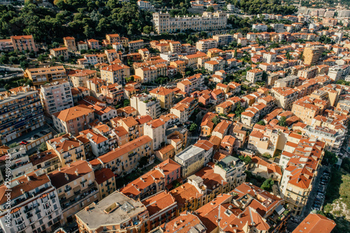 Monaco Monte-Carlo city riviera Drone summer photo