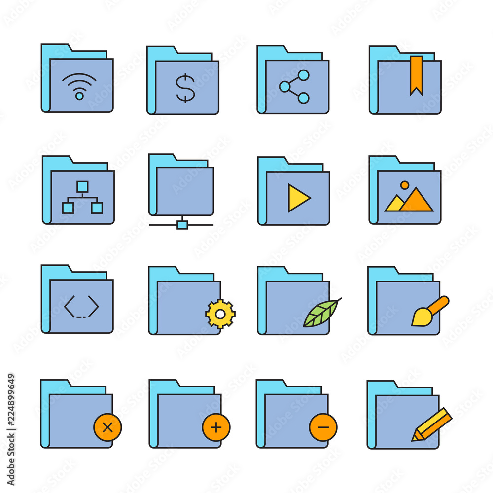 folder and file icons folder and file icons