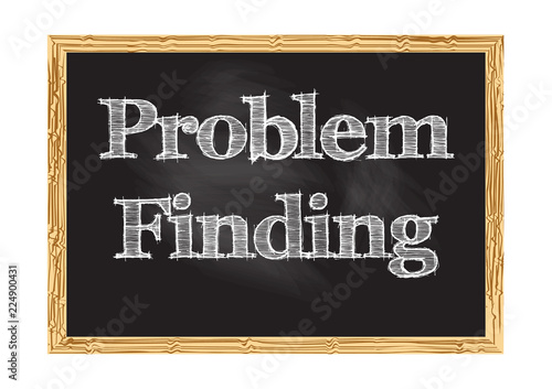 Problem finding blackboard notice Vector illustration for design