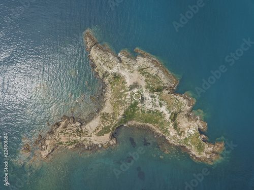 Torre Degli Appiani. Island in Punta Ala. Italy landscape