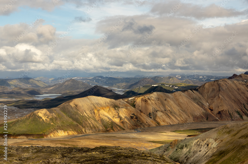 Fototapeta premium landscape with mountains and clouds