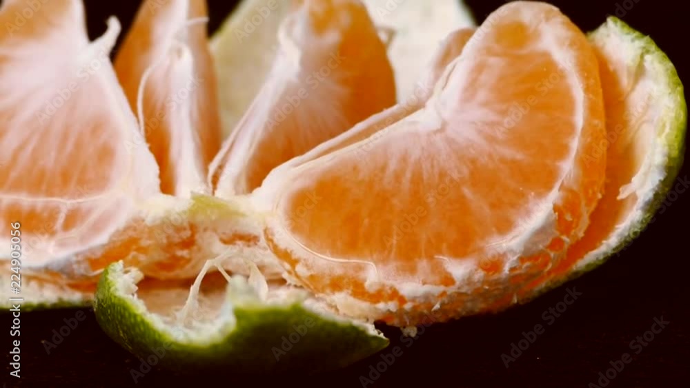 peeled tangerine from natural organic bark,
peeled tangerine from natural organic bark,