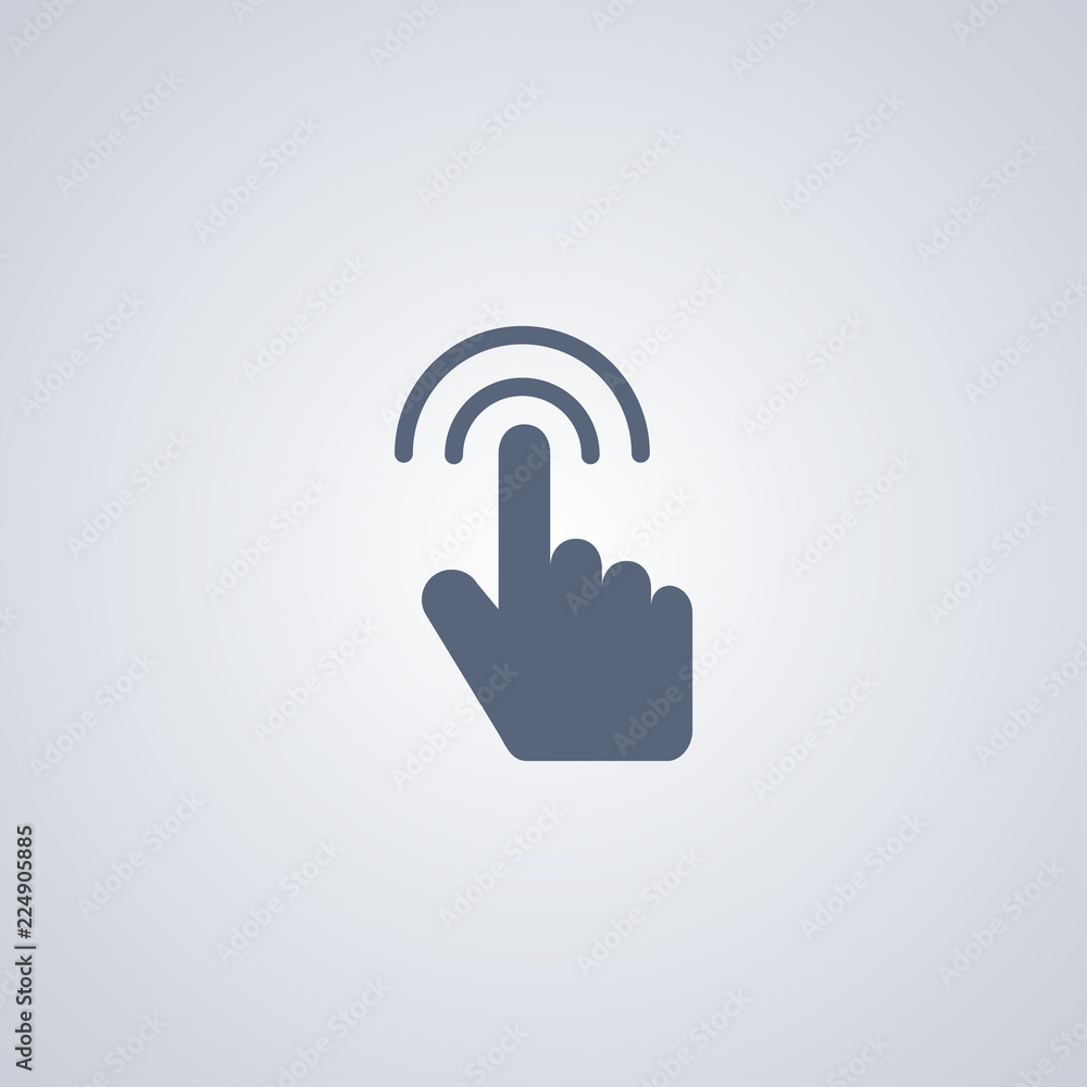 Hand double click, vector best flat icon Hand double click, vector best flat icon