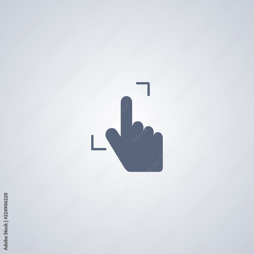 Gesture hand full screen, vector best flat icon Gesture hand full screen, vector best flat icon
