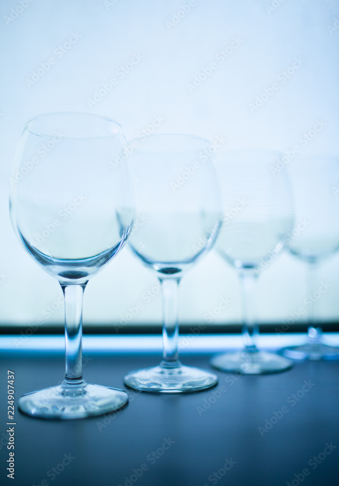 empty wine glasses empty wine glasses