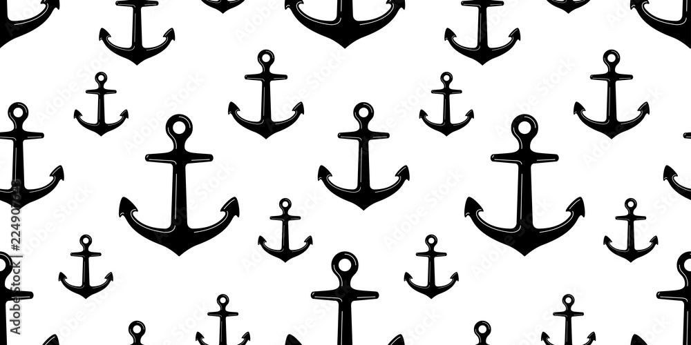 Anchor Seamless Pattern pirate vector helm boat nautical maritime tropical tile background scarf isolated repeat wallpaper Anchor Seamless Pattern pirate vector helm boat nautical maritime tropical tile background scarf isolated repeat wallpaper
