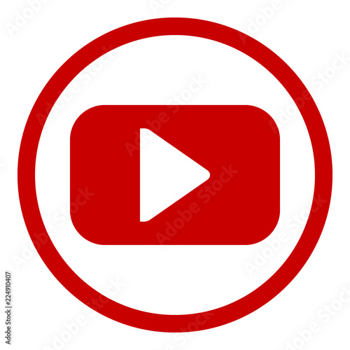Play button on white. Free Download Play button on white. - GFXLoad