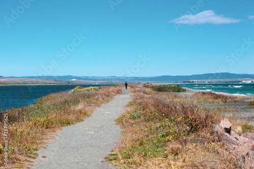 Beautiful sea view from Pomorie  Bulgaria.