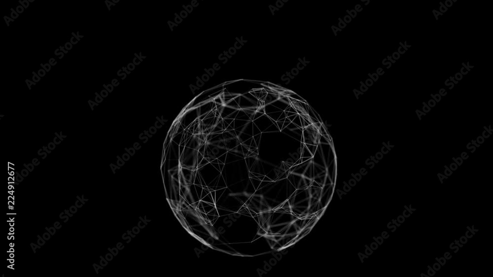 Abstract Digital Sphere Hologram Turning and Moving in Space with Network Connections. Looped 3d Animation. Digital Technology and Media Concept. 4k Ultra HD 3840x2160. Abstract Digital Sphere Hologram Turning and Moving in Space with Network Connections. Looped 3d Animation. Digital Technology and Media Concept. 4k Ultra HD 3840x2160.