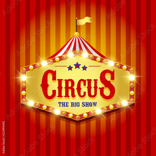 Carnival banner. Circus. Fun fair 