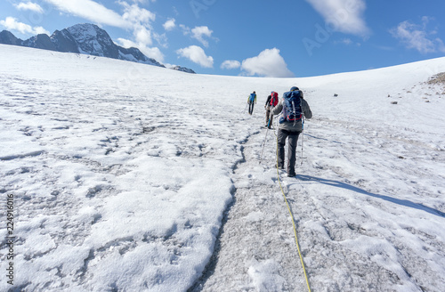 Mountain adventure in Tyrol Alps