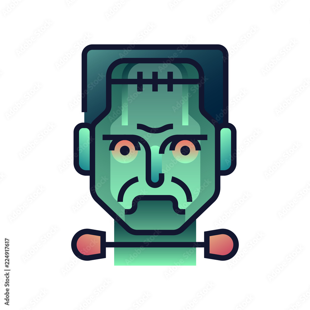 Frankenstein gradient illustration Frankenstein gradient illustration