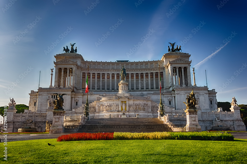 Vittoriano or Altar of the Fatherland in Rome, Italy