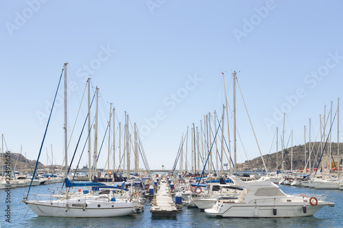 partial view of the marina of Cartagena, Murcia, Spain © bsanchez