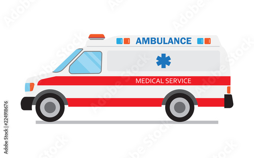 Ambulance car, medical service
