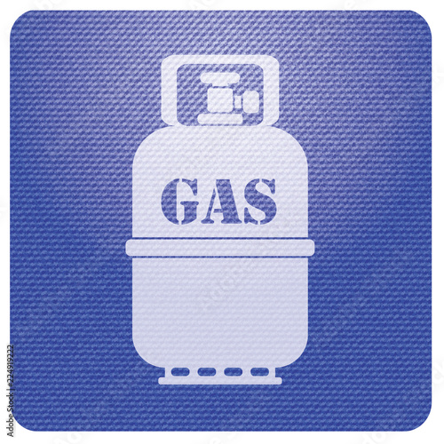 Camping gas bottle icon