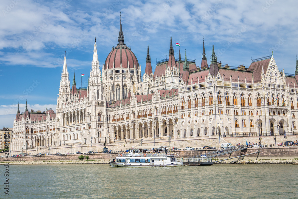 View of Budapest parliament, Hungary