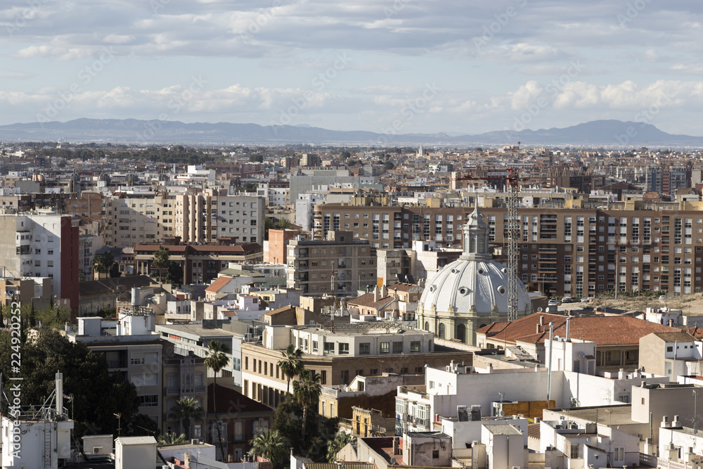 Cartagena and its roofs, Murcia, Spain