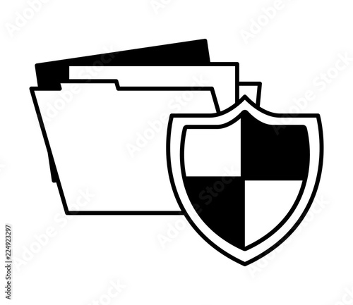 shield protection folder file data document