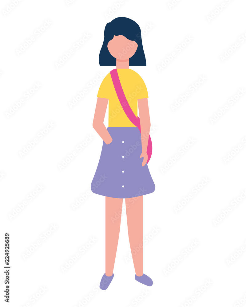 woman character female standing figure woman character female standing figure