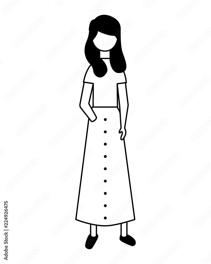 woman character female standing figure woman character female standing figure