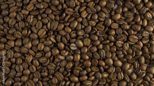 Natural background of roasted coffee beans