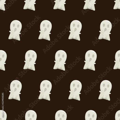 Seamless background with ghost