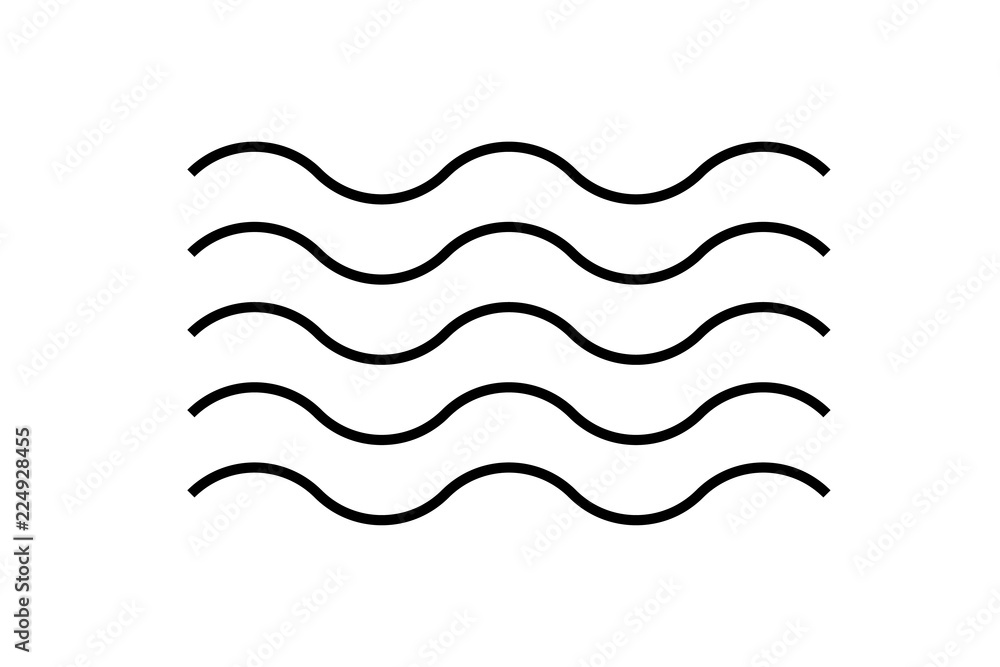 wave icon. vector illustration