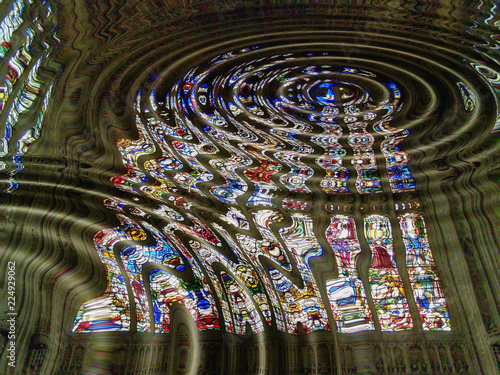 Gothic cathedral windows
