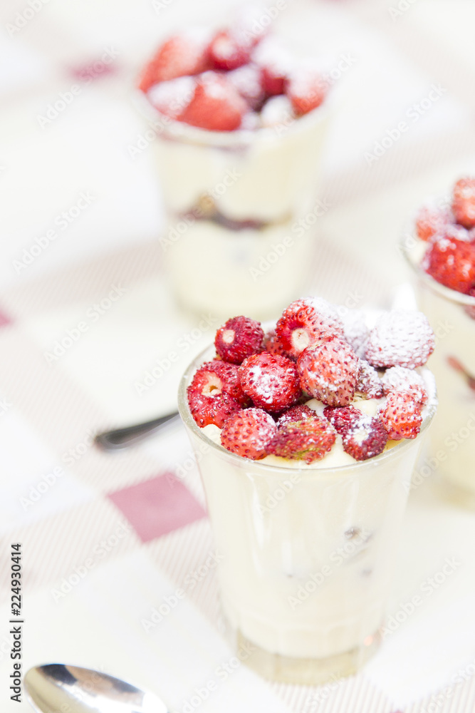 strawberry and cream in Rome strawberry and cream in Rome