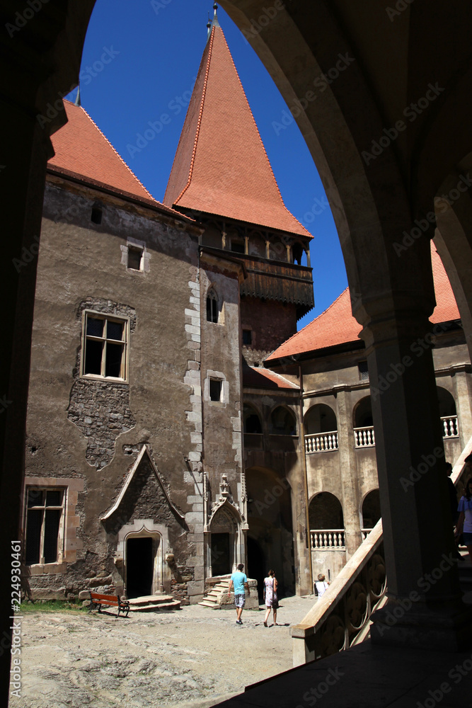 Corvin Castle in Hunedoara, Romania