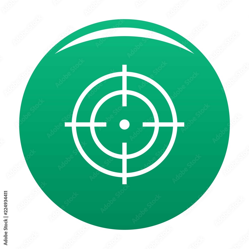 Target of sportsman icon. Simple illustration of target of sportsman vector icon for any design green Target of sportsman icon. Simple illustration of target of sportsman vector icon for any design green