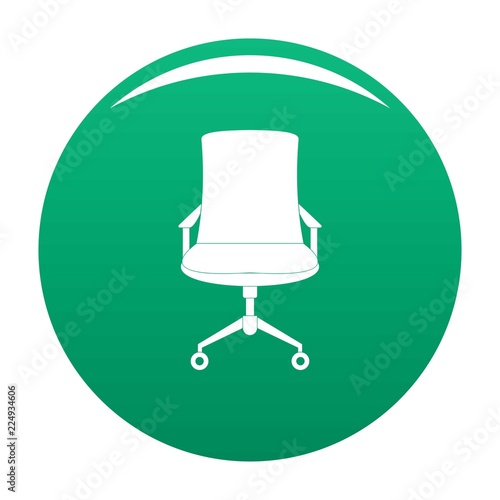 Old armchair icon. Simple illustration of old armchair vector icon for any design green photo