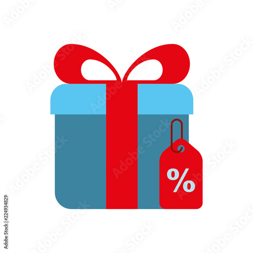 online shopping gift box tag percentage discount