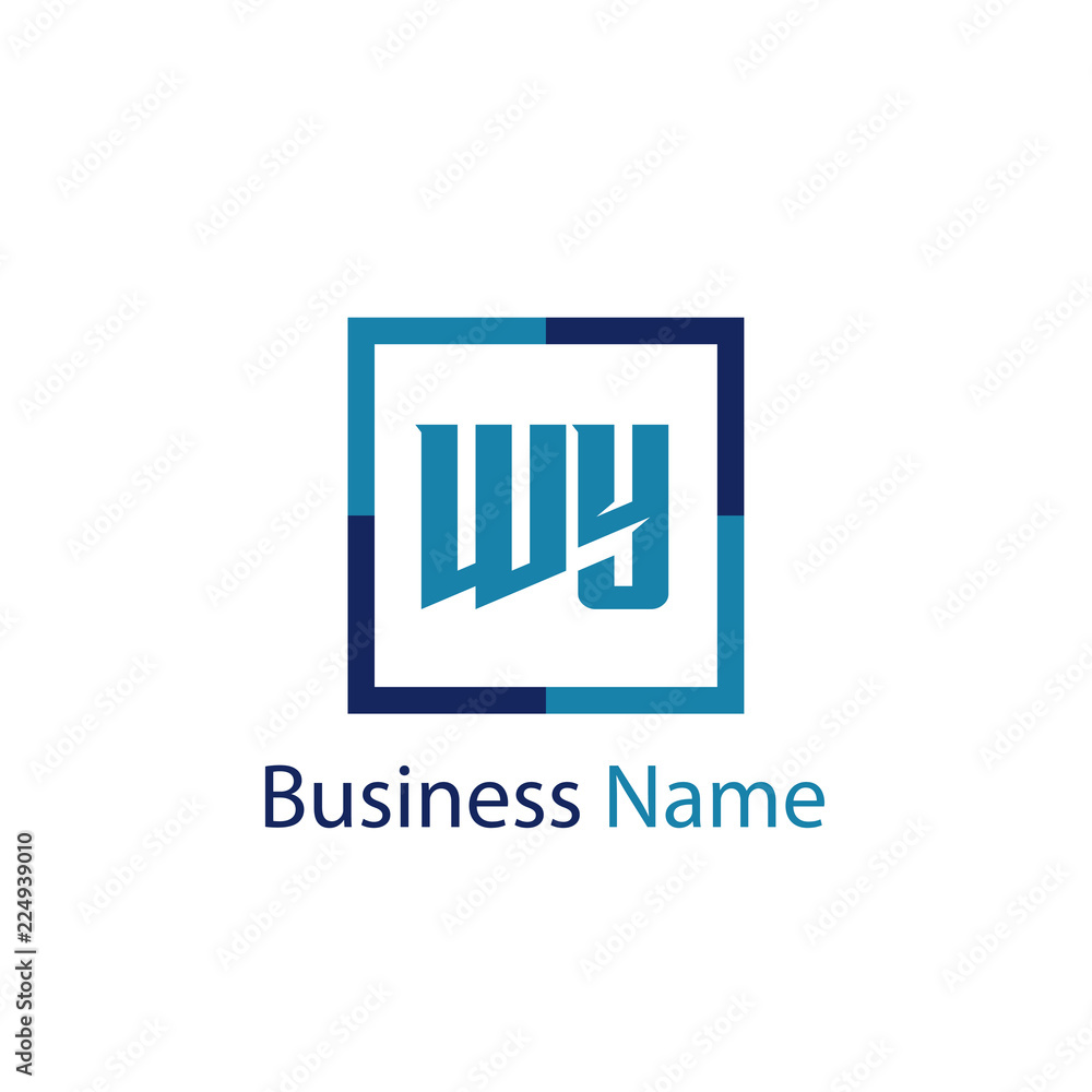 Initial Letter WY Logo Template Design Initial Letter WY Logo Template Design