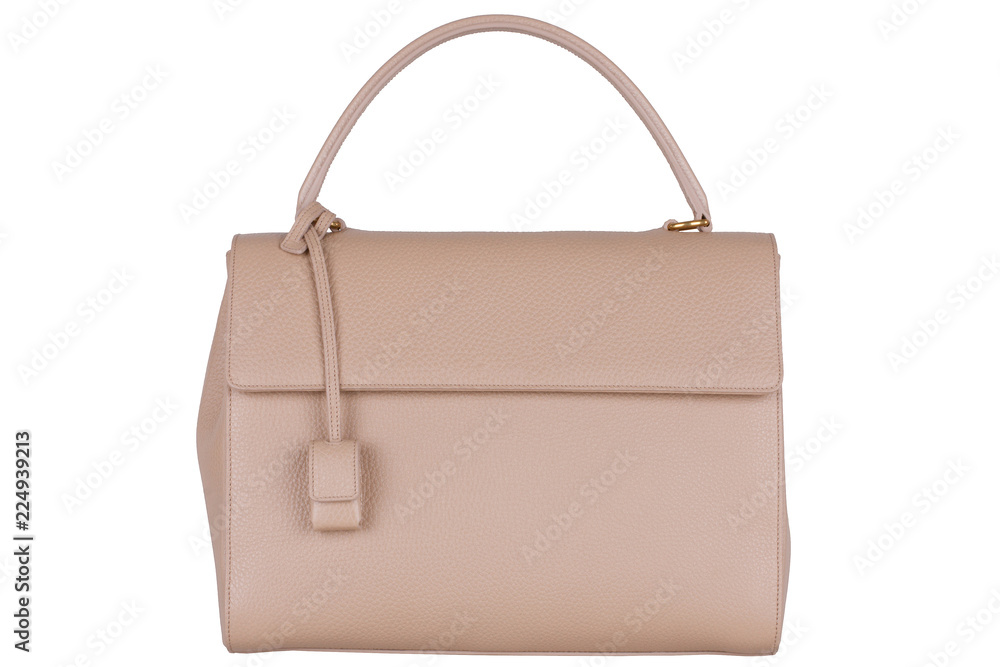 Bag on white background. Women's Italian branded designer bag isolated. Bag on white background. Women's Italian branded designer bag isolated.